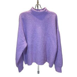 Old Navy Women's Purple Lilac Mock Neck Sweater Petite Large